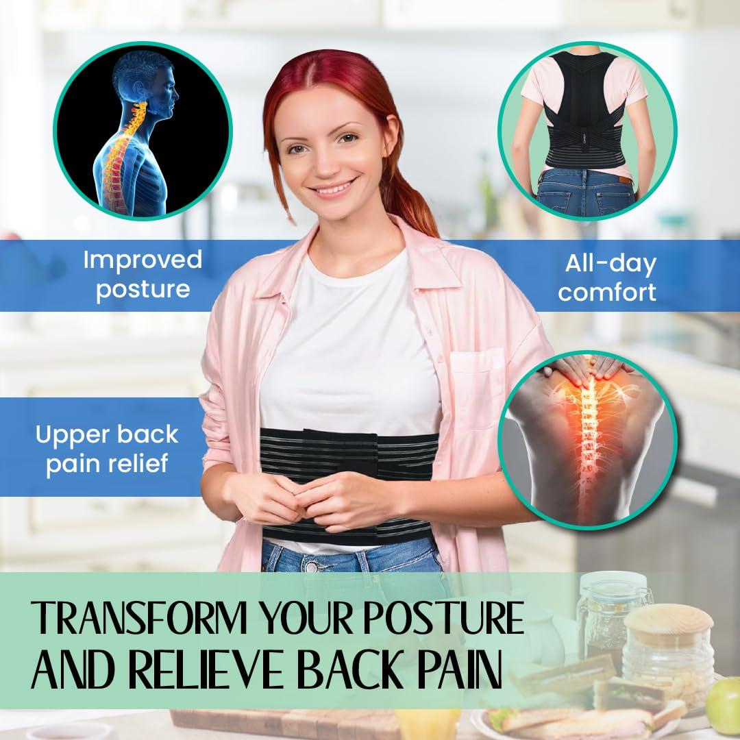 Faja Correctora de Postura ORTONYX para Hombres y Mujeres - Alivio Espalda Alta