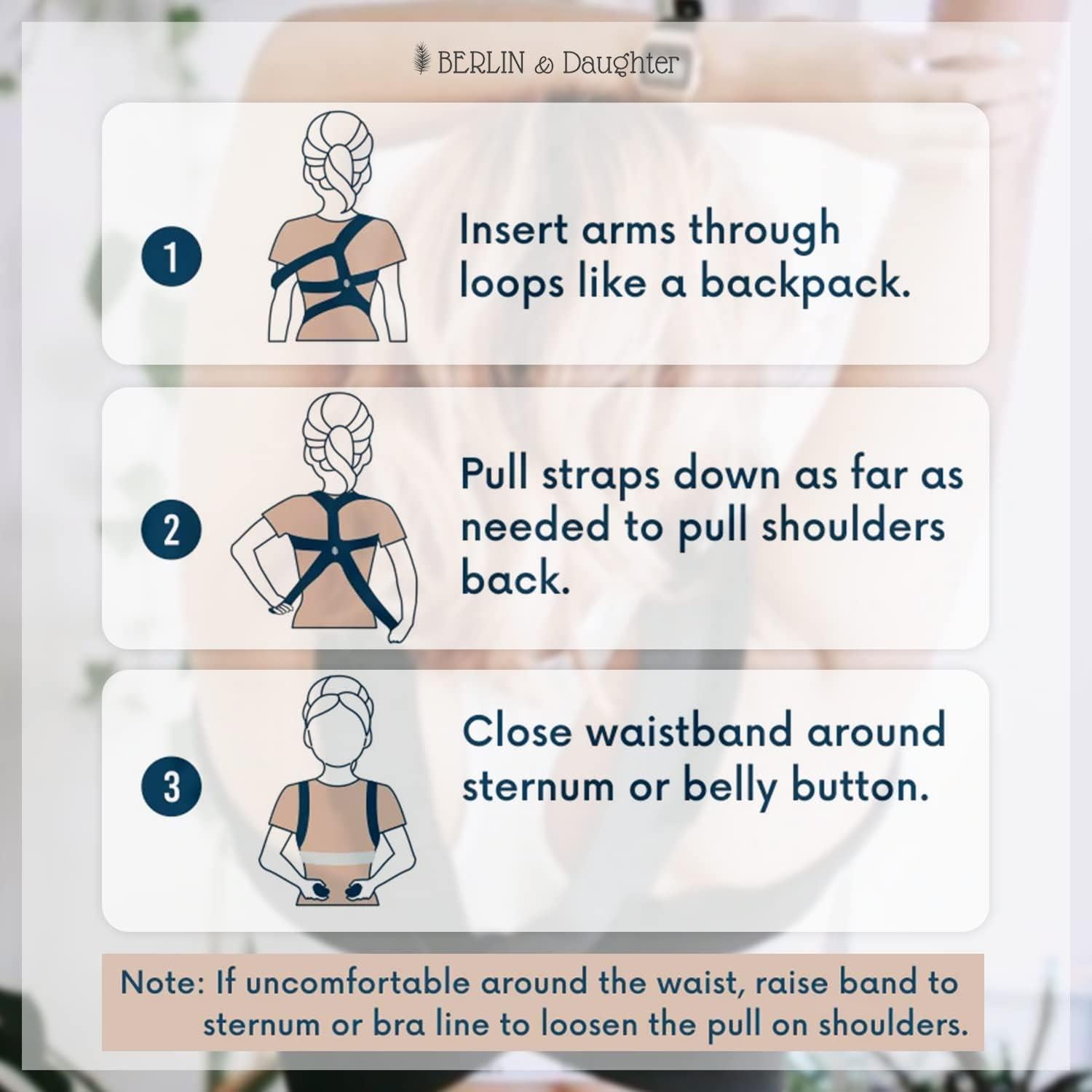 Corrector de Postura Ajustable Berlin & Daughter - Pequeño