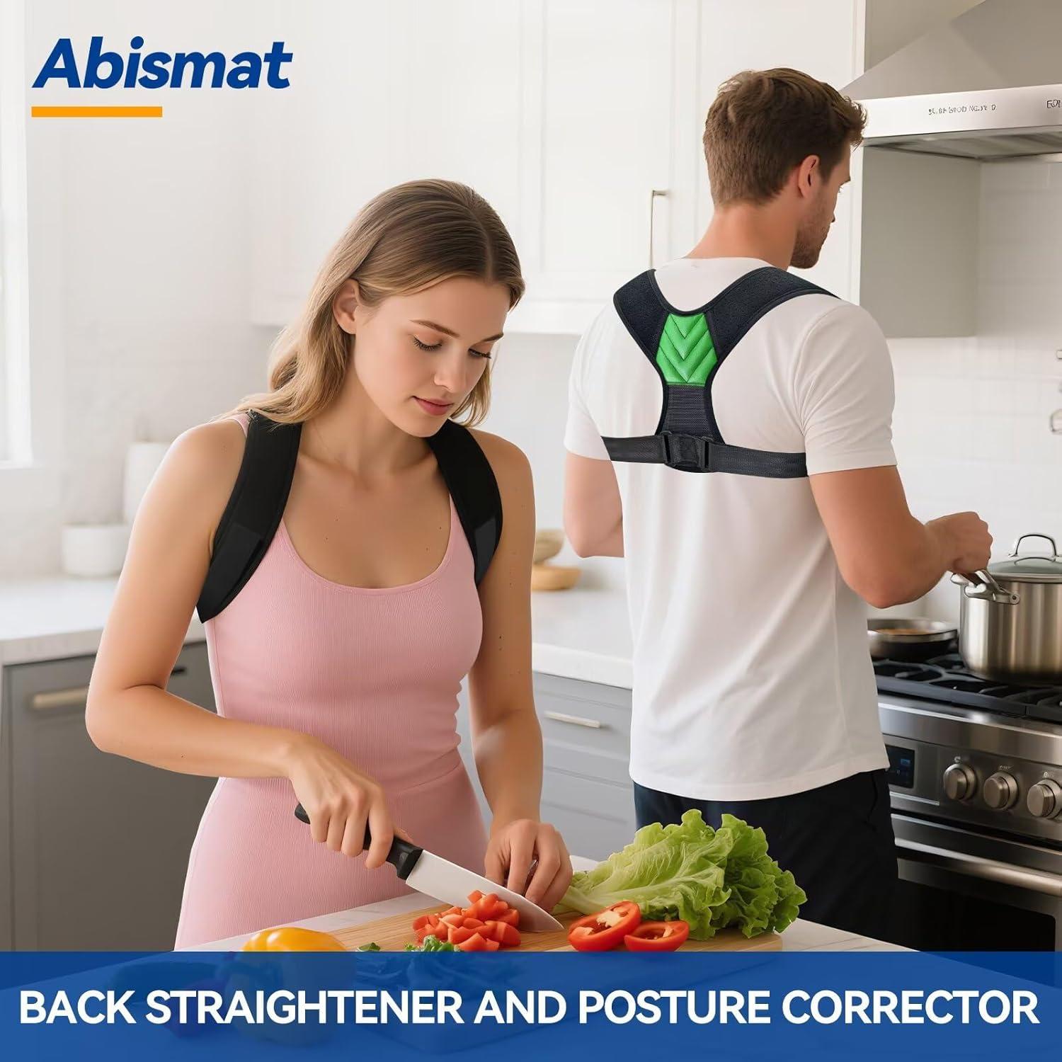 Corrector de Postura Abismat Verde Ajustable para Hombres y Mujeres
