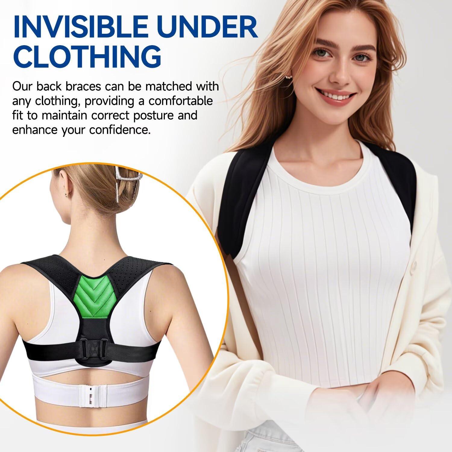 Corrector de Postura Abismat Verde Ajustable para Hombres y Mujeres