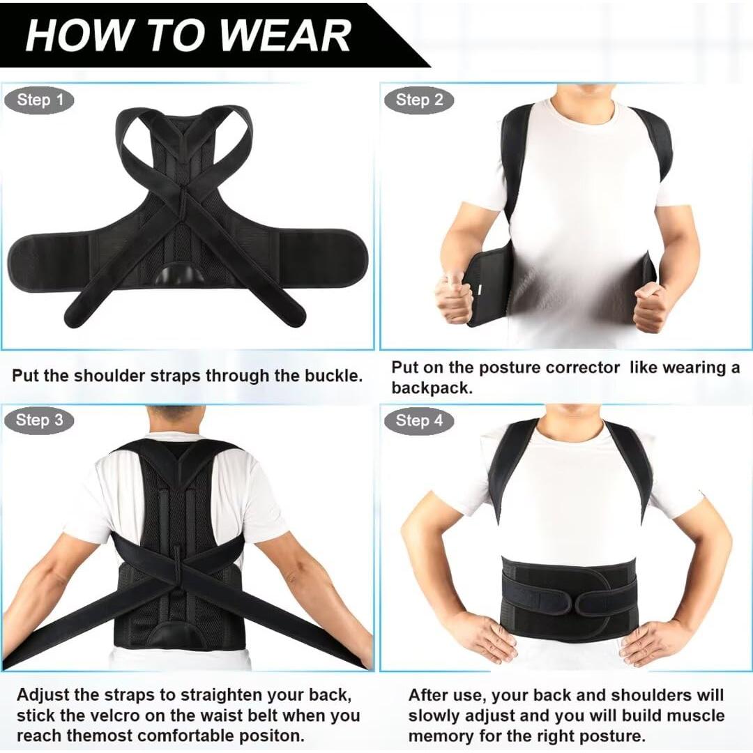 Corrector de Postura Uwzup XXL (106.68cm-121.92cm) Ajustable