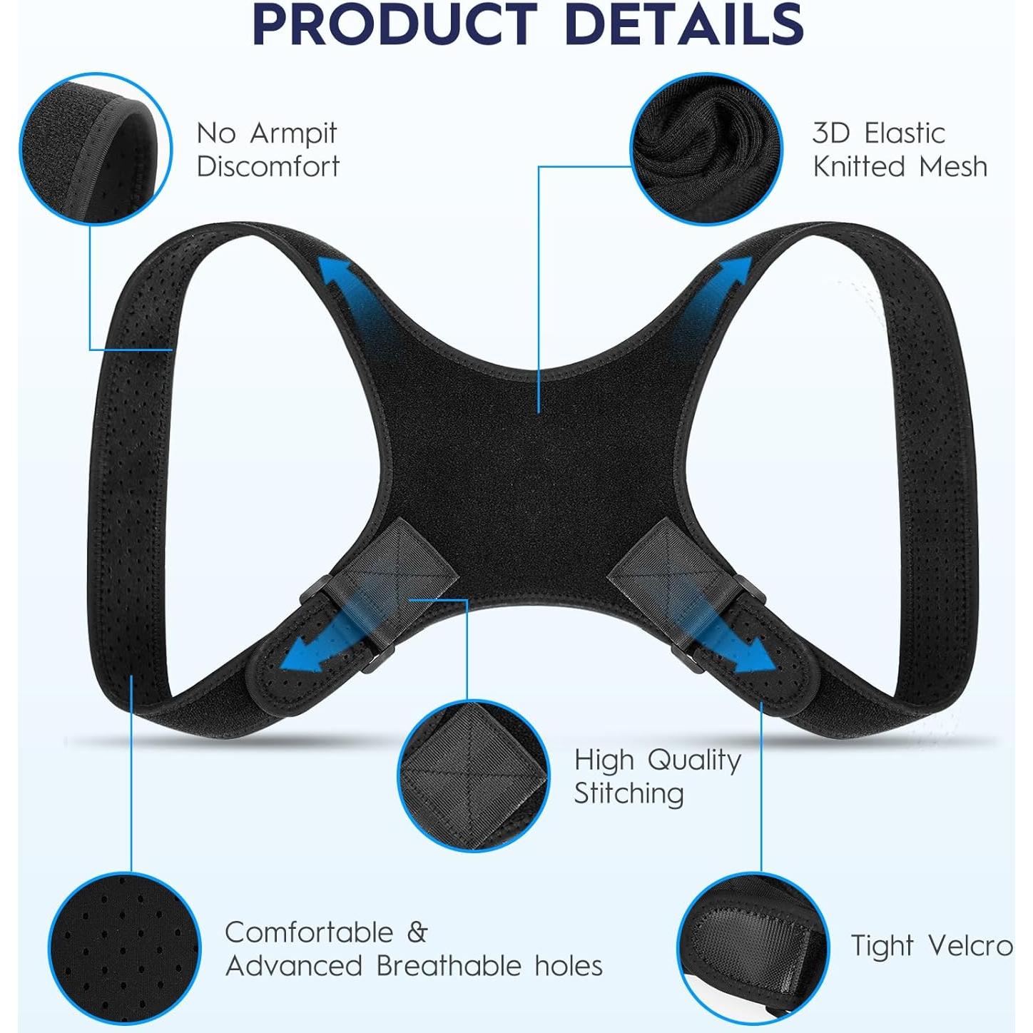 Corrector de Postura Aokyoo Ajustable para Espalda y Hombros