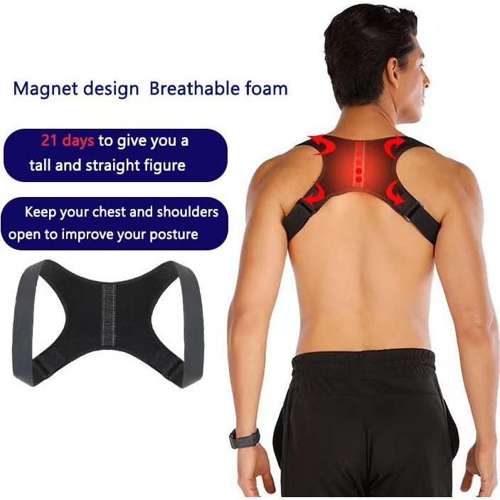 Corrector de Postura ANPLCHGR Ajustable Unisex para Espalda