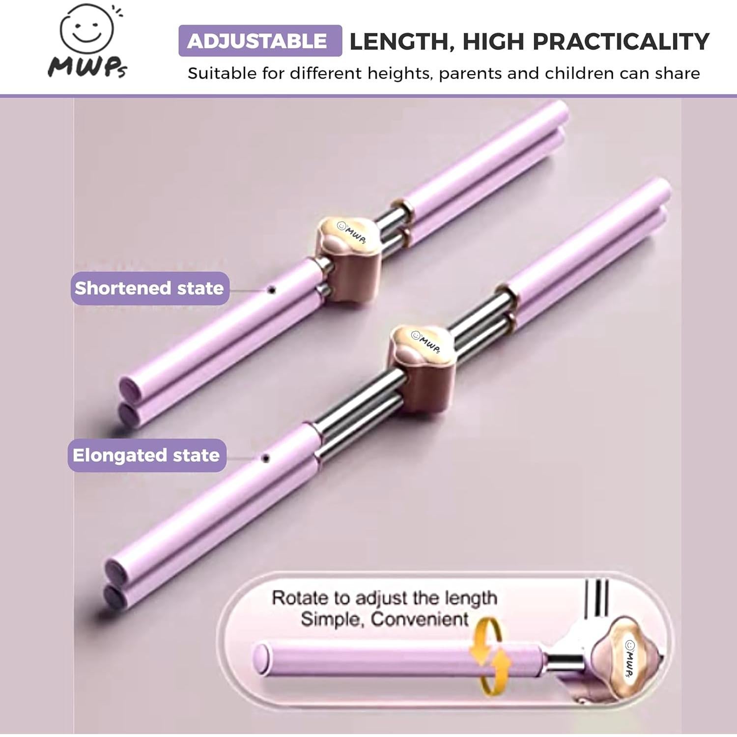 Corrector de Postura Genérico MWPS Ajustable 58-86 cm Púrpura