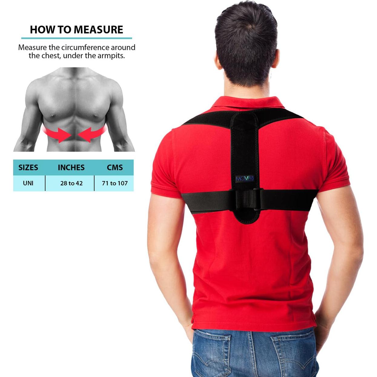 Corrector de Postura MOVFRI Ajustable para Hombres y Mujeres