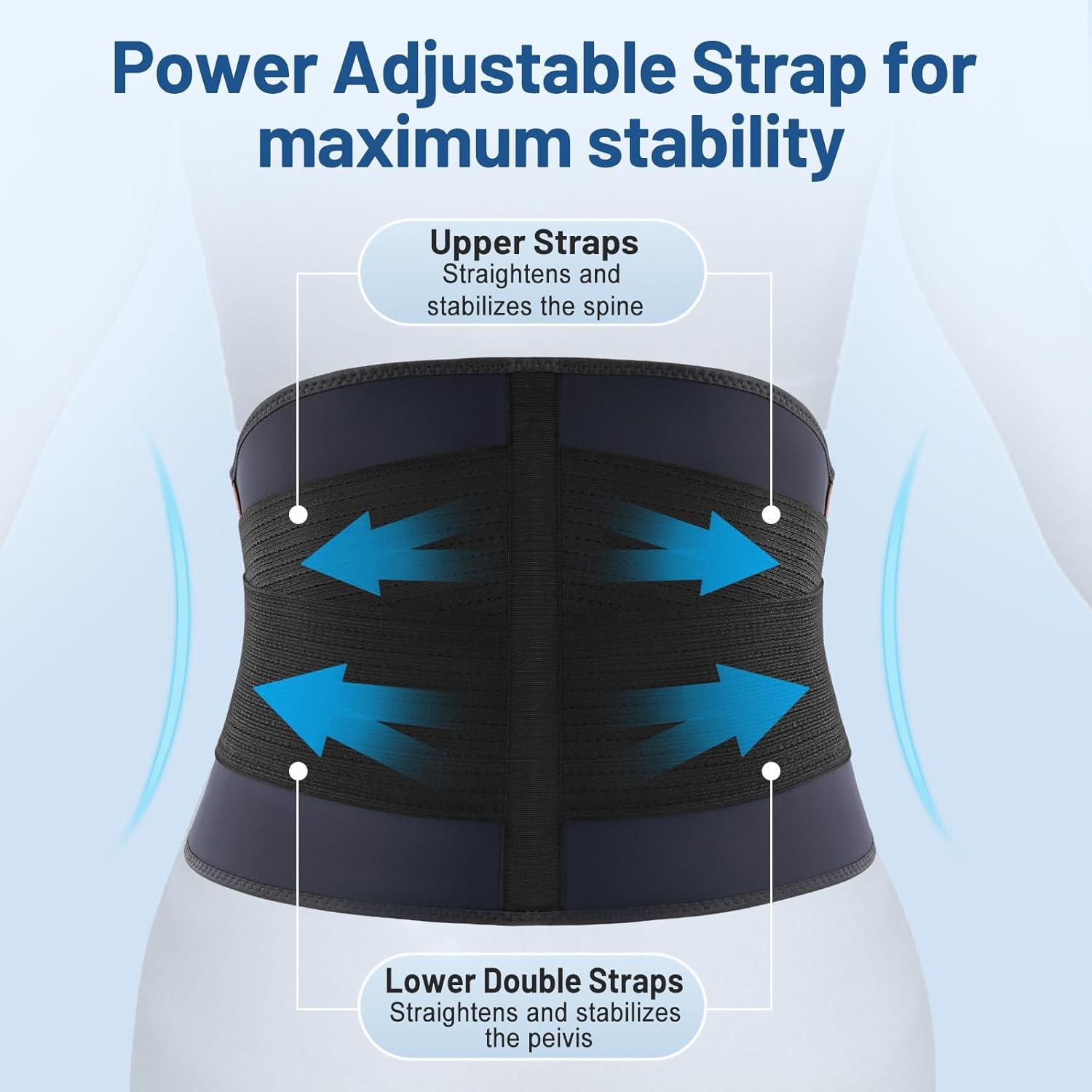 Faja lumbar ZhaoABao ajustable para hombres y mujeres - Alivio dolor