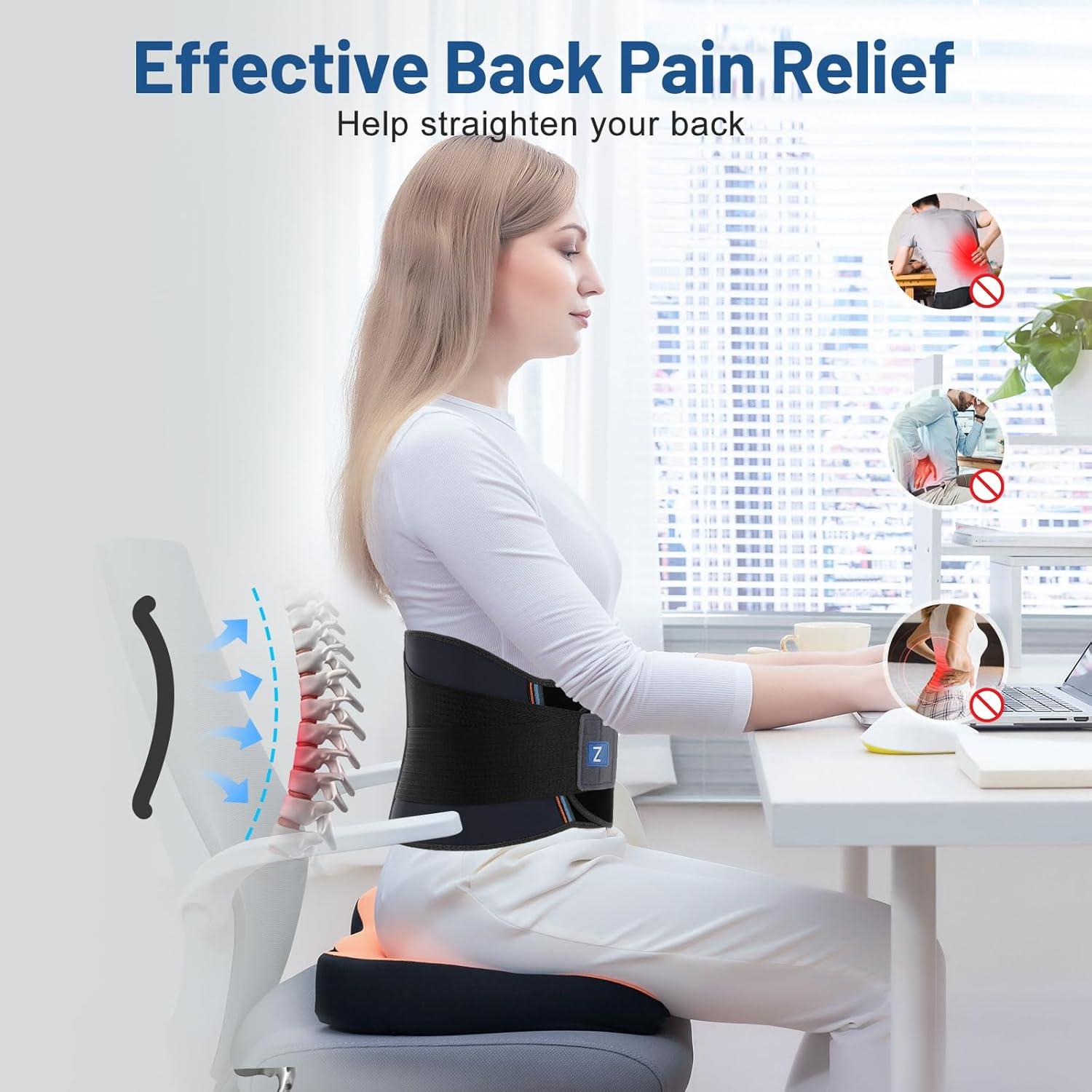 Faja lumbar ZhaoABao ajustable para hombres y mujeres - Alivio dolor