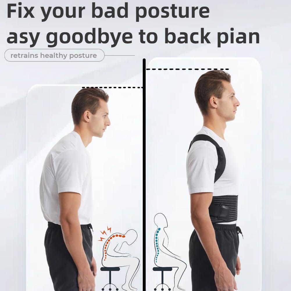 Corrector de Postura Ajustable Comblessky XL para Hombres 96.5-116.8 cm