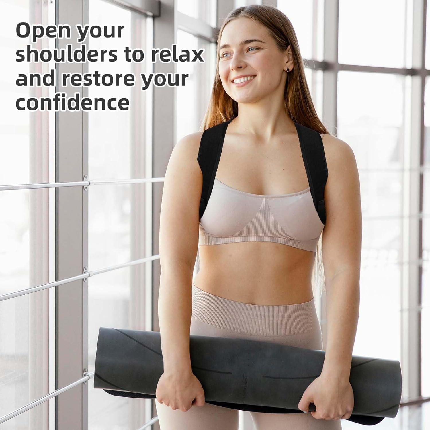 Corrector de Postura BOXOB Ajustable Transpirable Negro