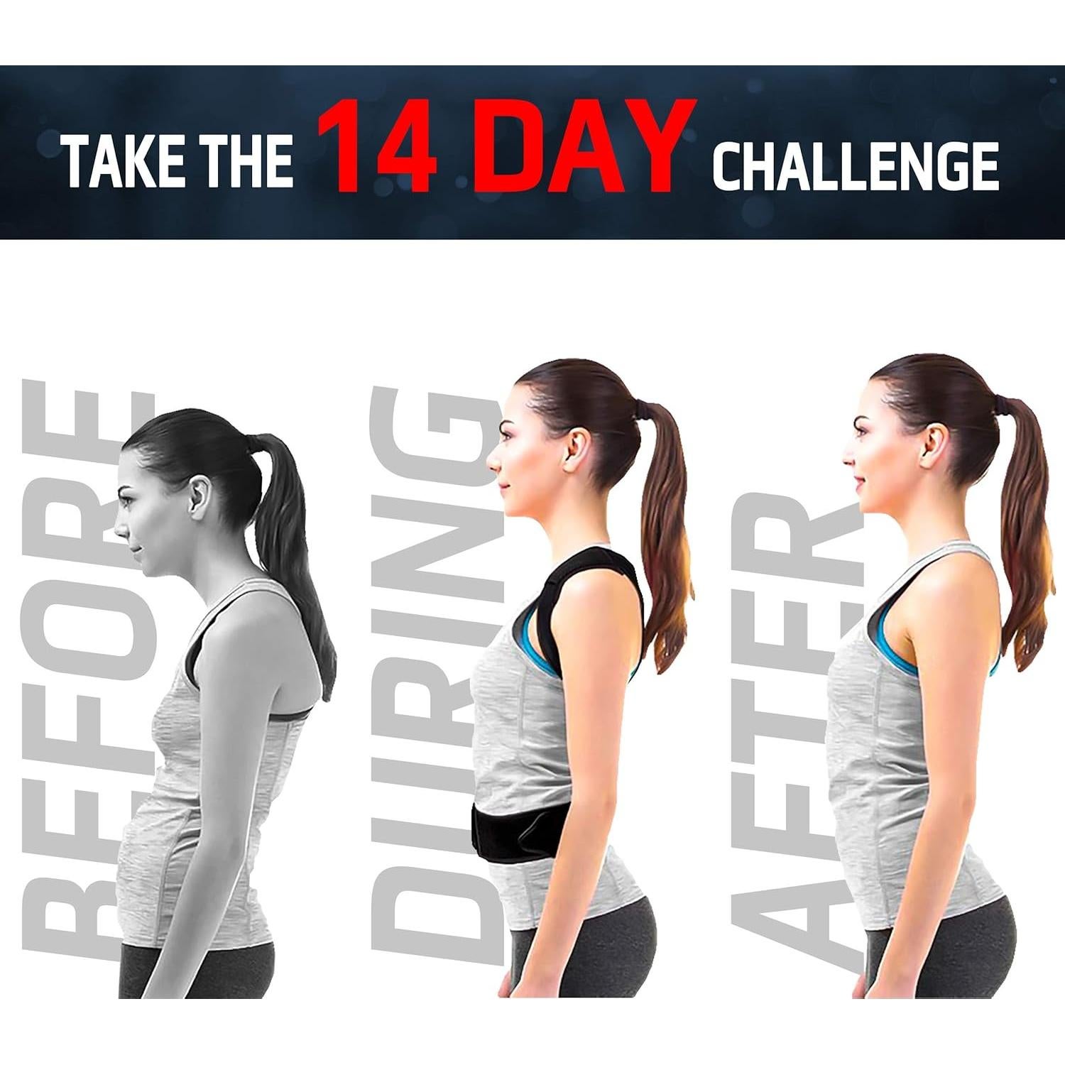 Corrector de Postura Magnético VPX Ajustable para Espalda