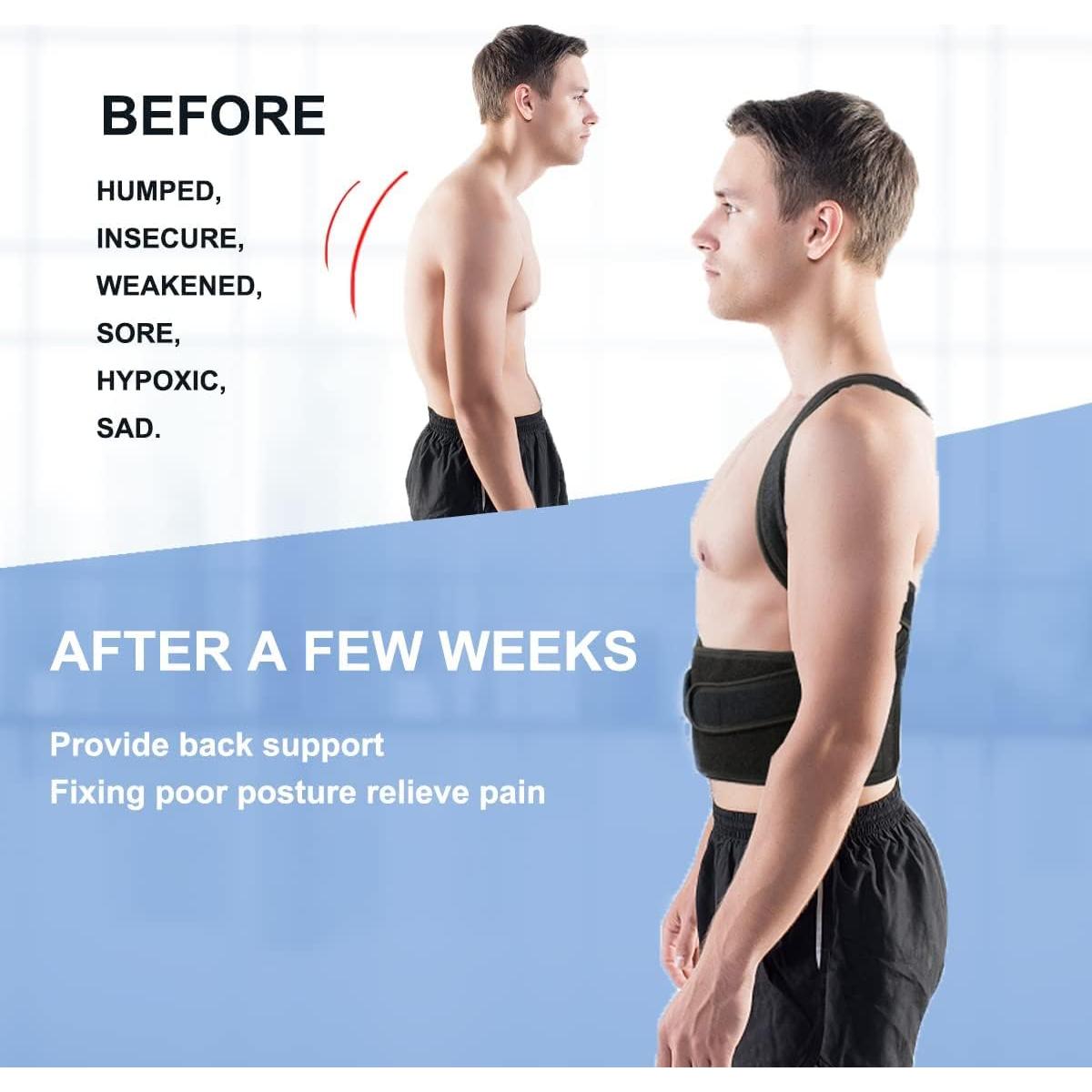 Corrector de Postura TEKOMVO Ajustable Transpirable XXL