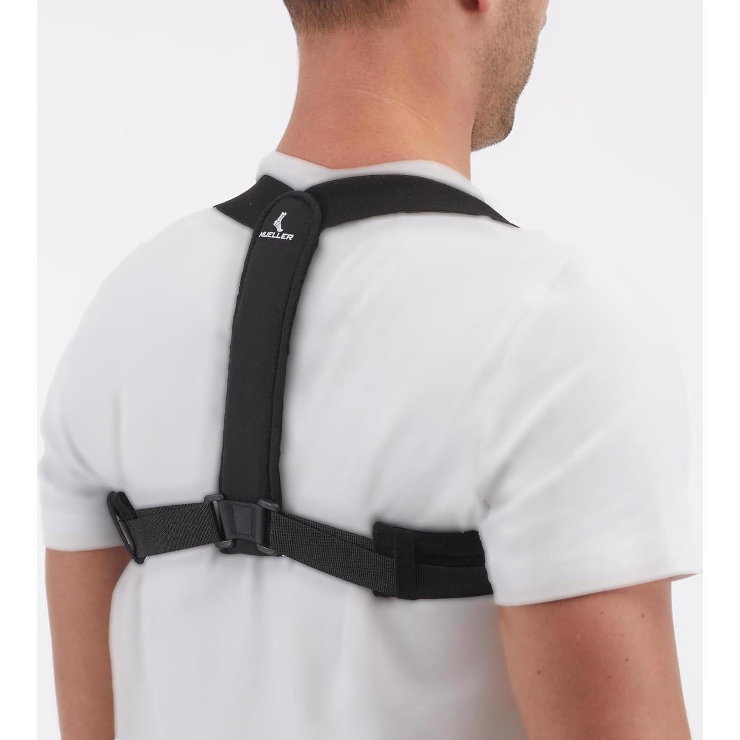 Corrector de Postura Mueller Ajustable para Espalda - Talla Única Negro