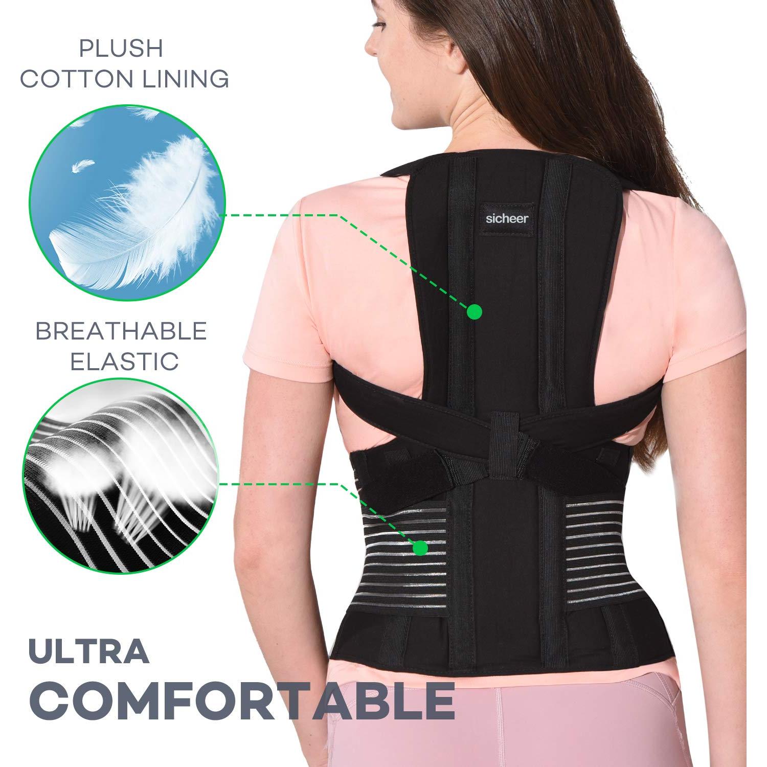 Corrector de Postura Sicheer Faja Espalda Unisex X-Large