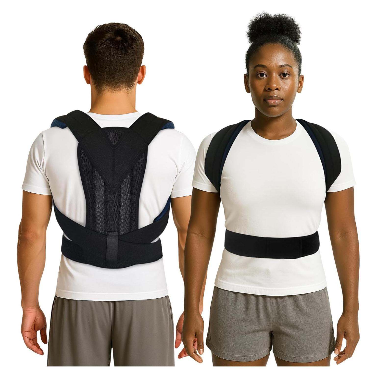 Corrector de Postura Ajustable Unisex - Faja Soporte Espalda L/XL