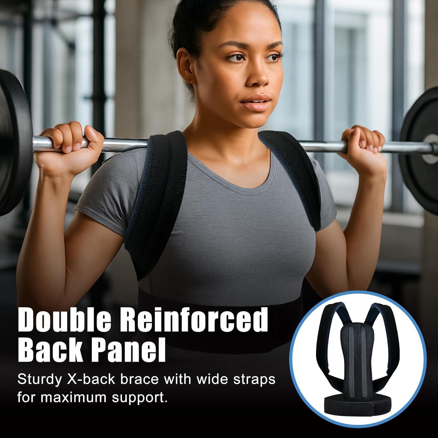 Corrector de Postura Ajustable Unisex - Faja Soporte Espalda L/XL