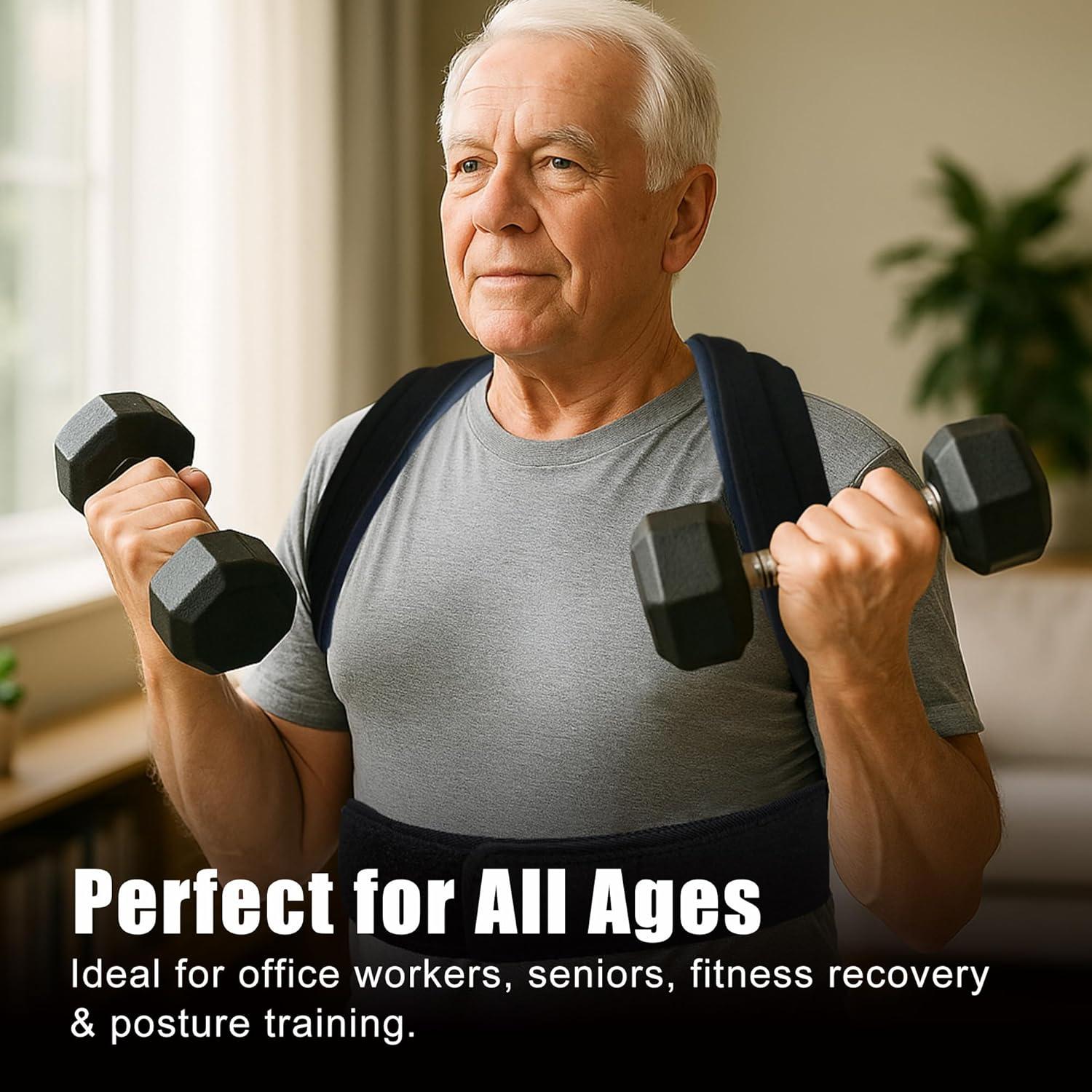 Corrector de Postura Ajustable Unisex - Faja Soporte Espalda L/XL