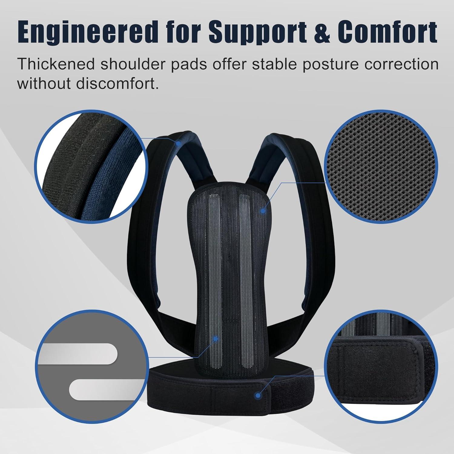 Corrector de Postura Ajustable Unisex - Faja Soporte Espalda L/XL