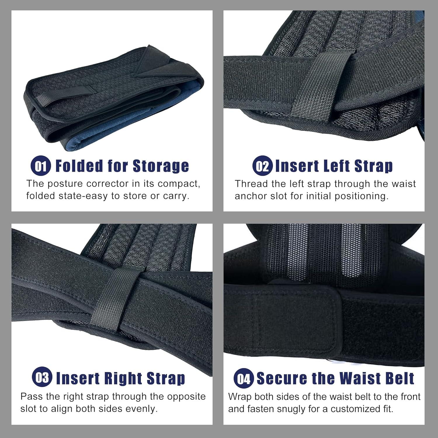 Corrector de Postura Ajustable Unisex - Faja Soporte Espalda L/XL