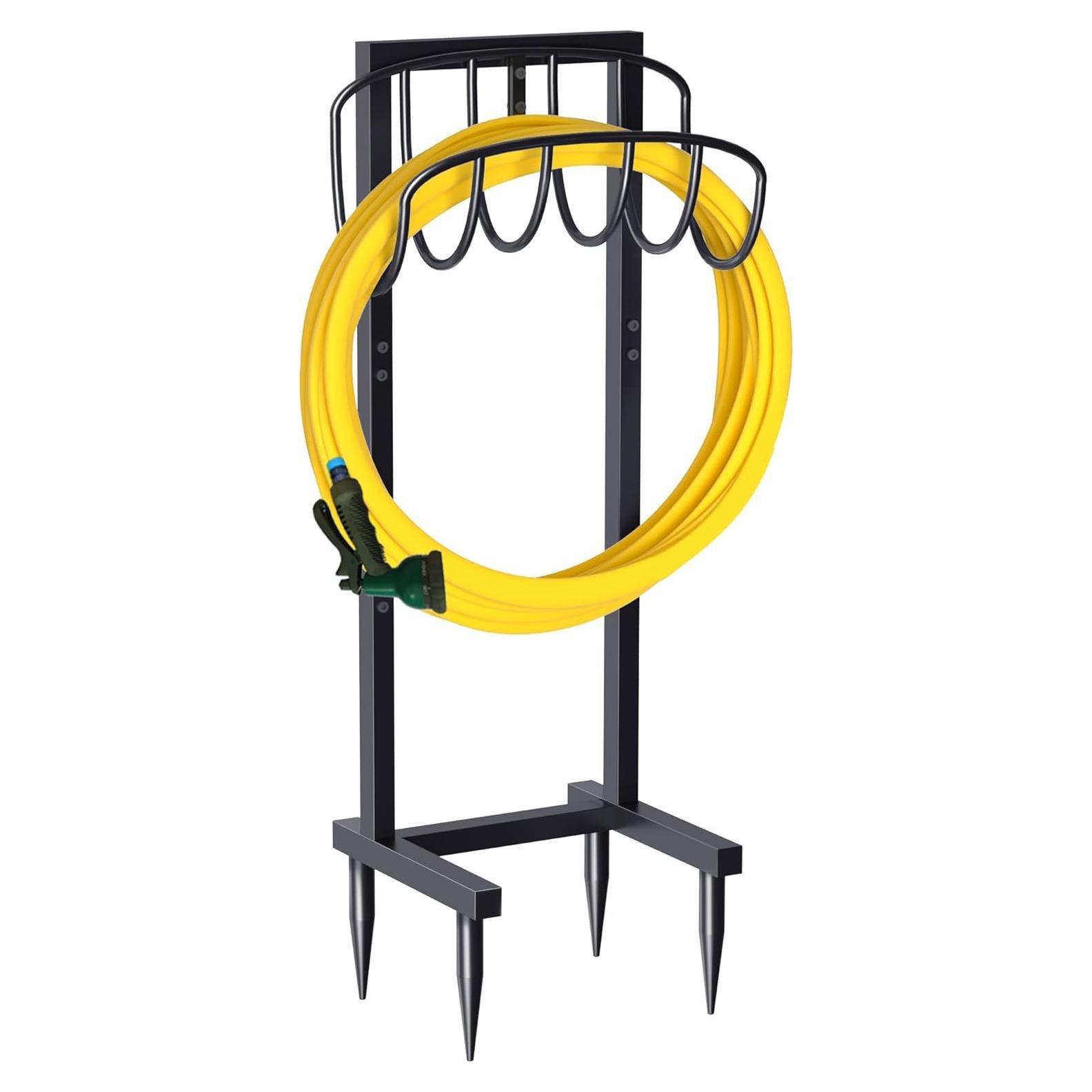 Soporte de Manguera de Jardín Artigarden 150 pies Metal Amarillo