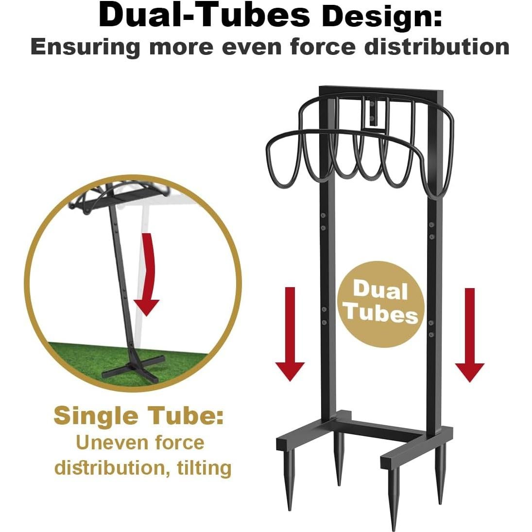 Soporte de Manguera de Jardín Artigarden 150 pies Metal Amarillo