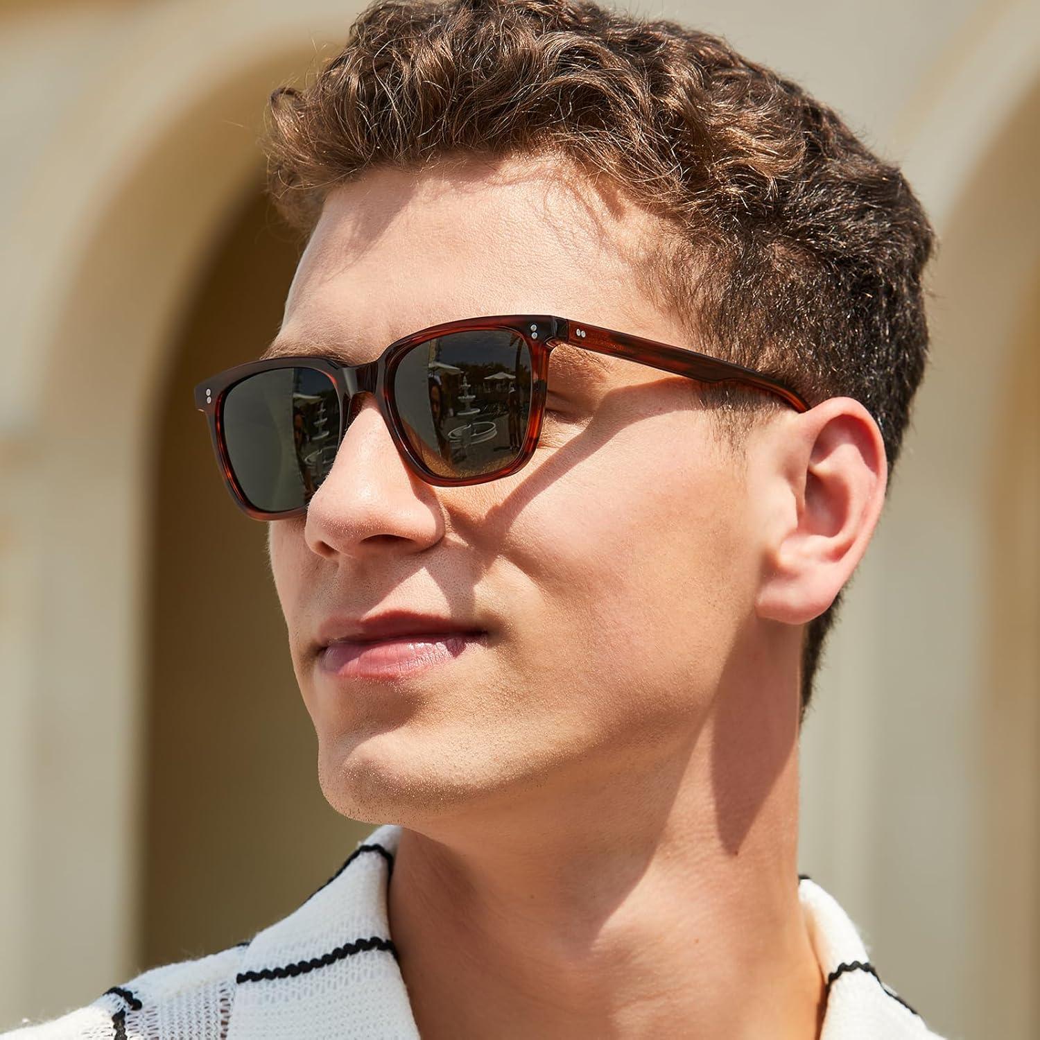 Gafas de Sol Polarizadas CARFIA para Hombres UV400 Retro