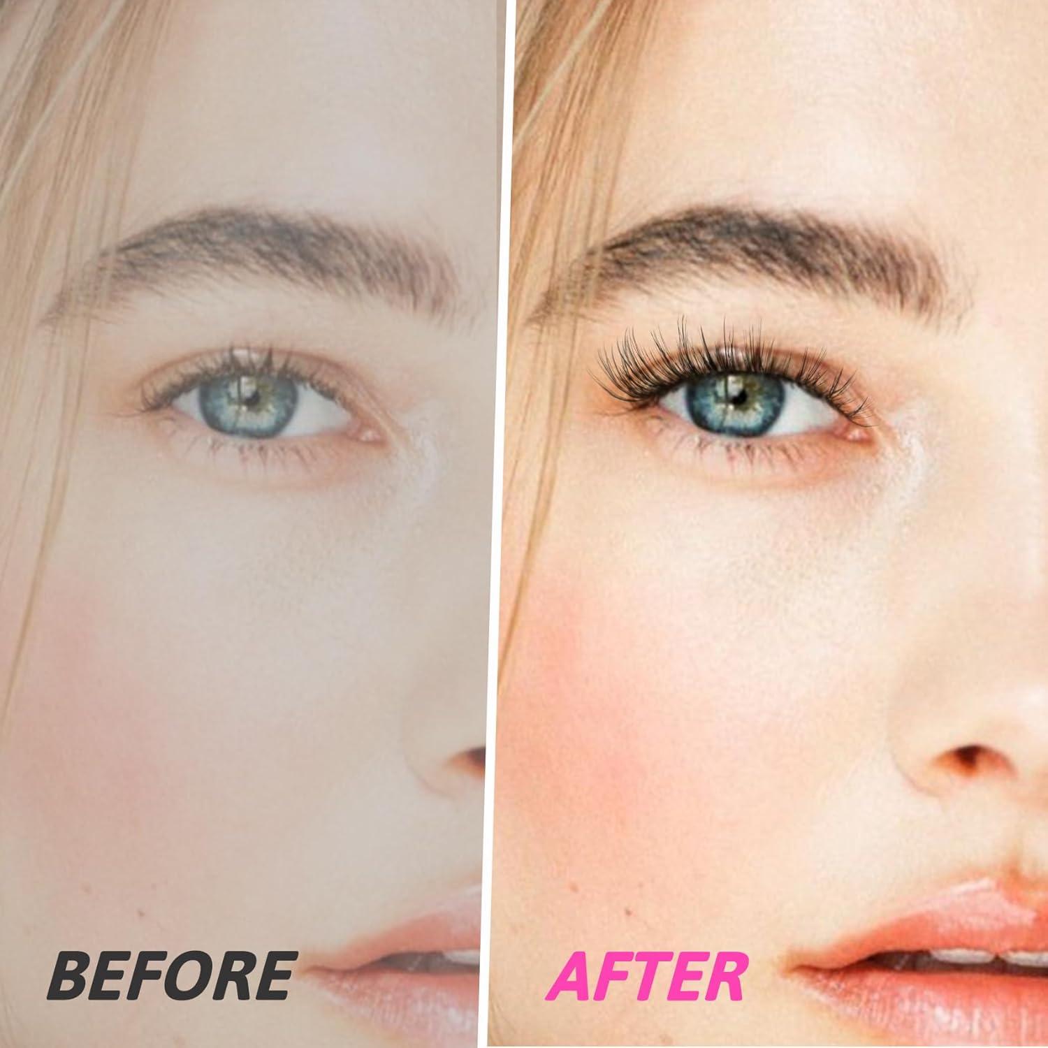 Pestañas Veleasha Wispy 5 Pares 100% Hechas a Mano