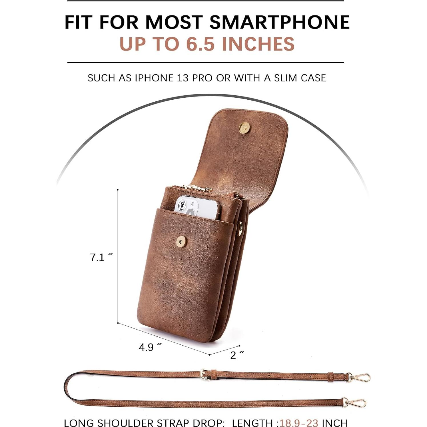 Bolsa Cruzada Pequeña BOSTANTEN de Cuero Vegano para Mujeres