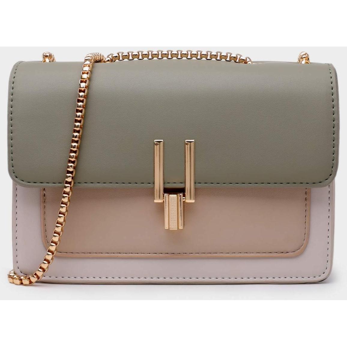 Bolso Cruzado de Cuero Sintético Verde para Mujeres - MG-W-Crossbody