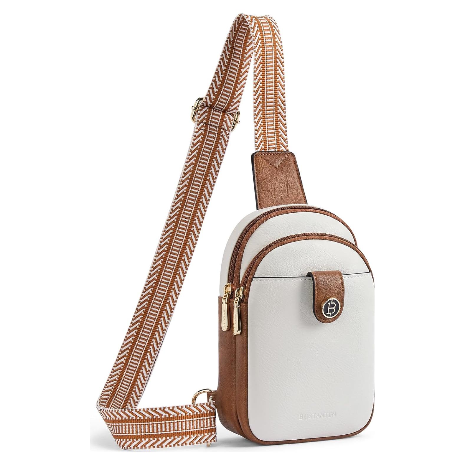 Bolso Bandolera Pequeño BOSTANTEN de Cuero para Mujeres