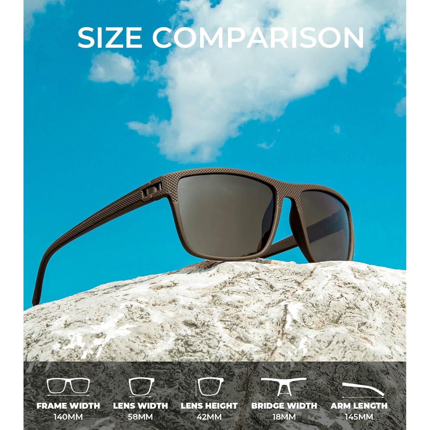 Gafas de Sol Polarizadas KALIYADI para Hombres UV400