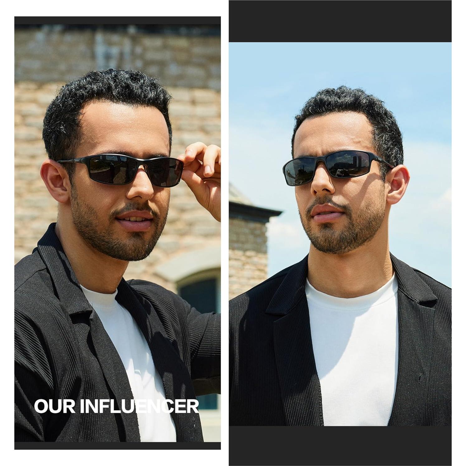 Gafas de sol polarizadas BIRCEN para hombres con protección UV