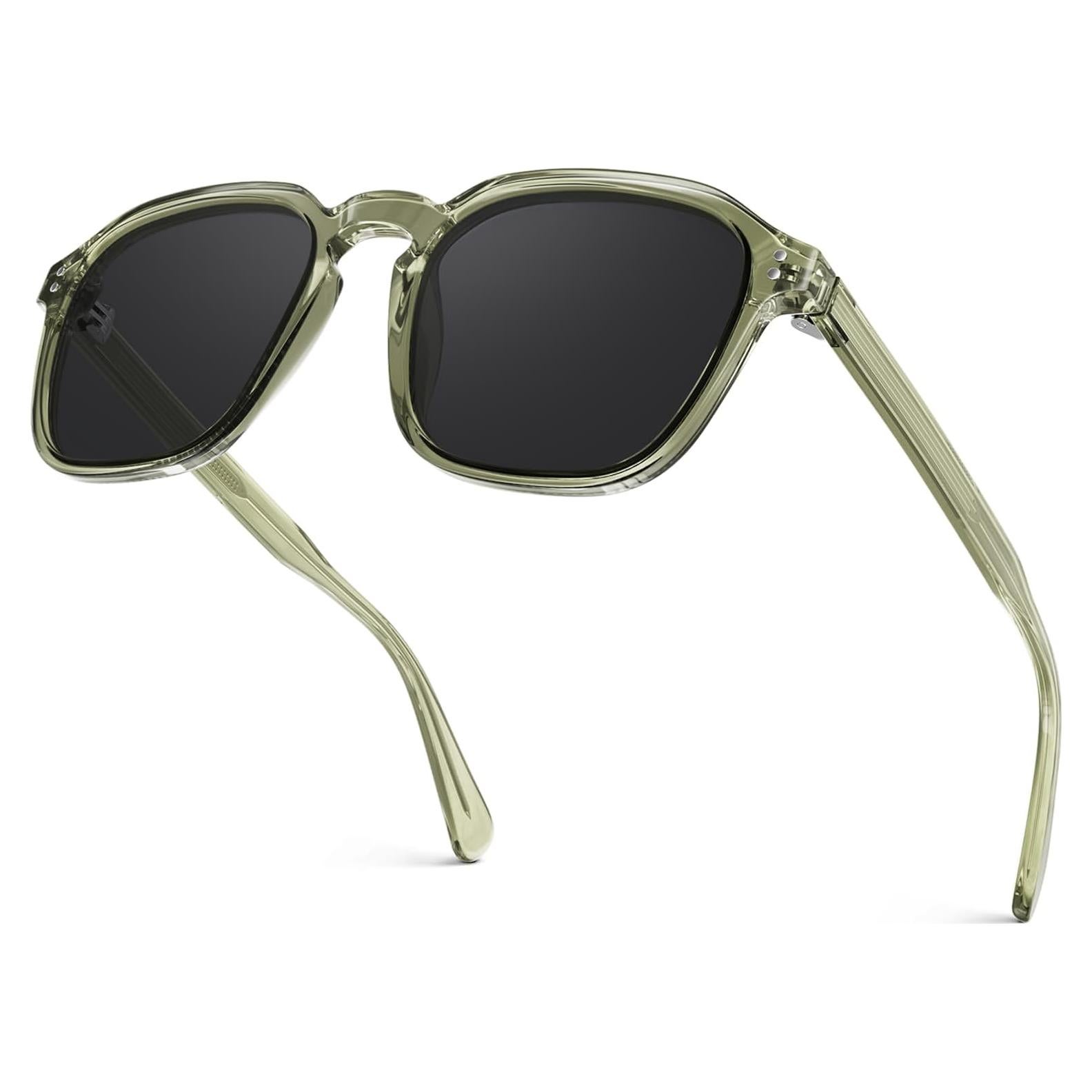 Gafas de sol polarizadas Kisdate para hombres y mujeres - Verde claro