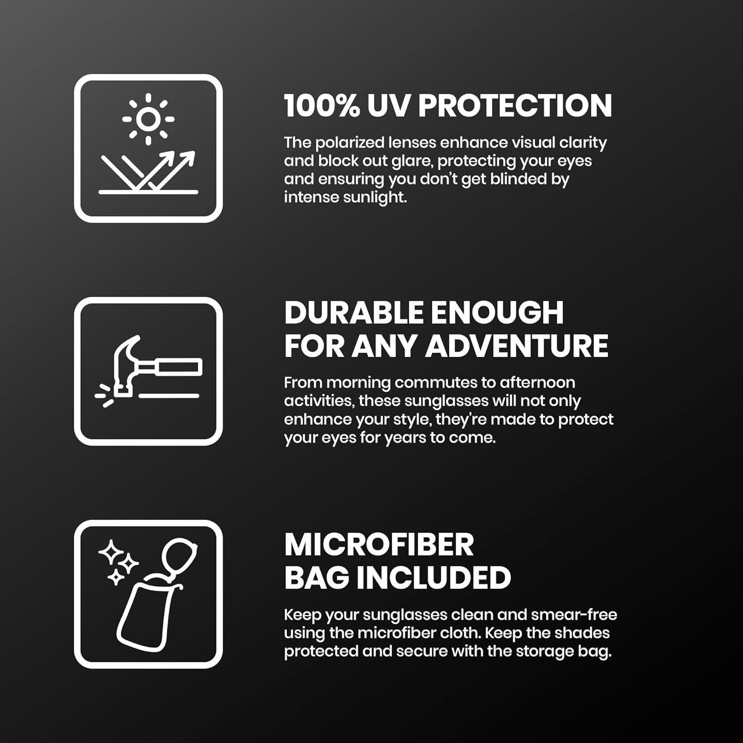 Gafas de sol Patrol Suncloud Polarizadas UV 100% - Diseño Moderno