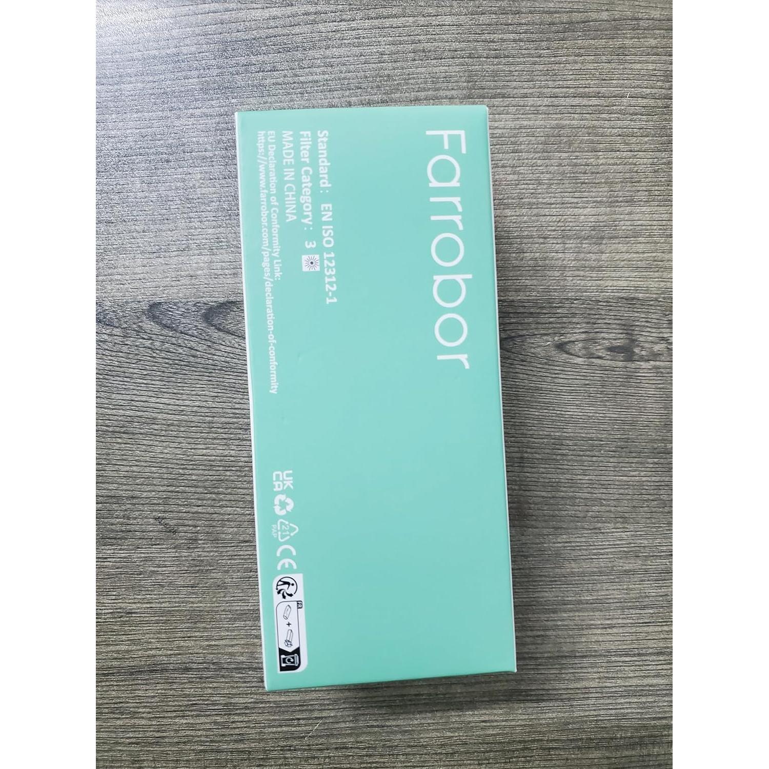 Gafas de sol polarizadas Farrobor UV400 para hombres negras