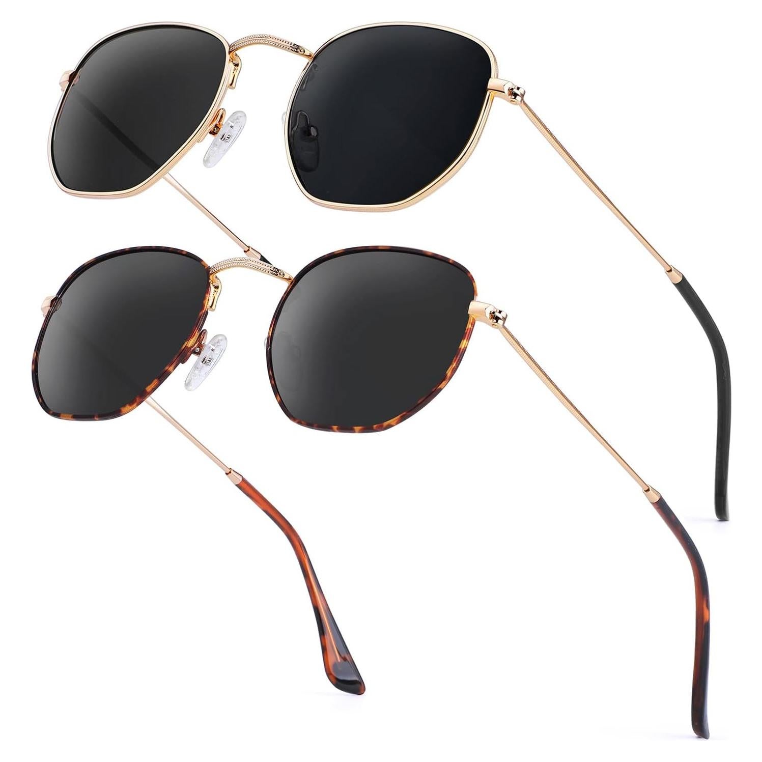 Gafas de sol KALIYADI unisex hexagonales polarizadas UV400