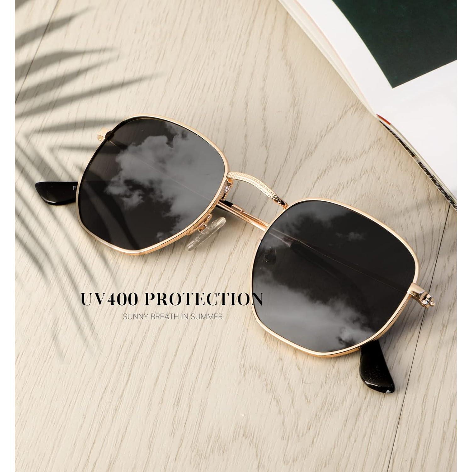 Gafas de sol KALIYADI unisex hexagonales polarizadas UV400