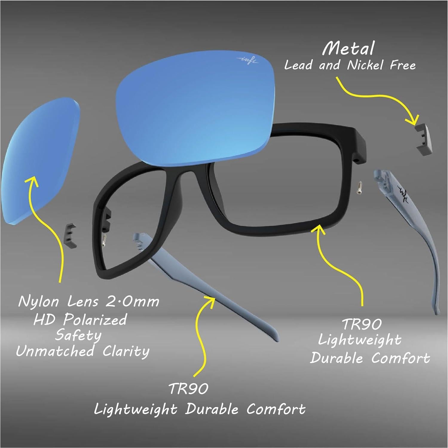 Gafas de sol polarizadas INFI UV400 para hombres y mujeres