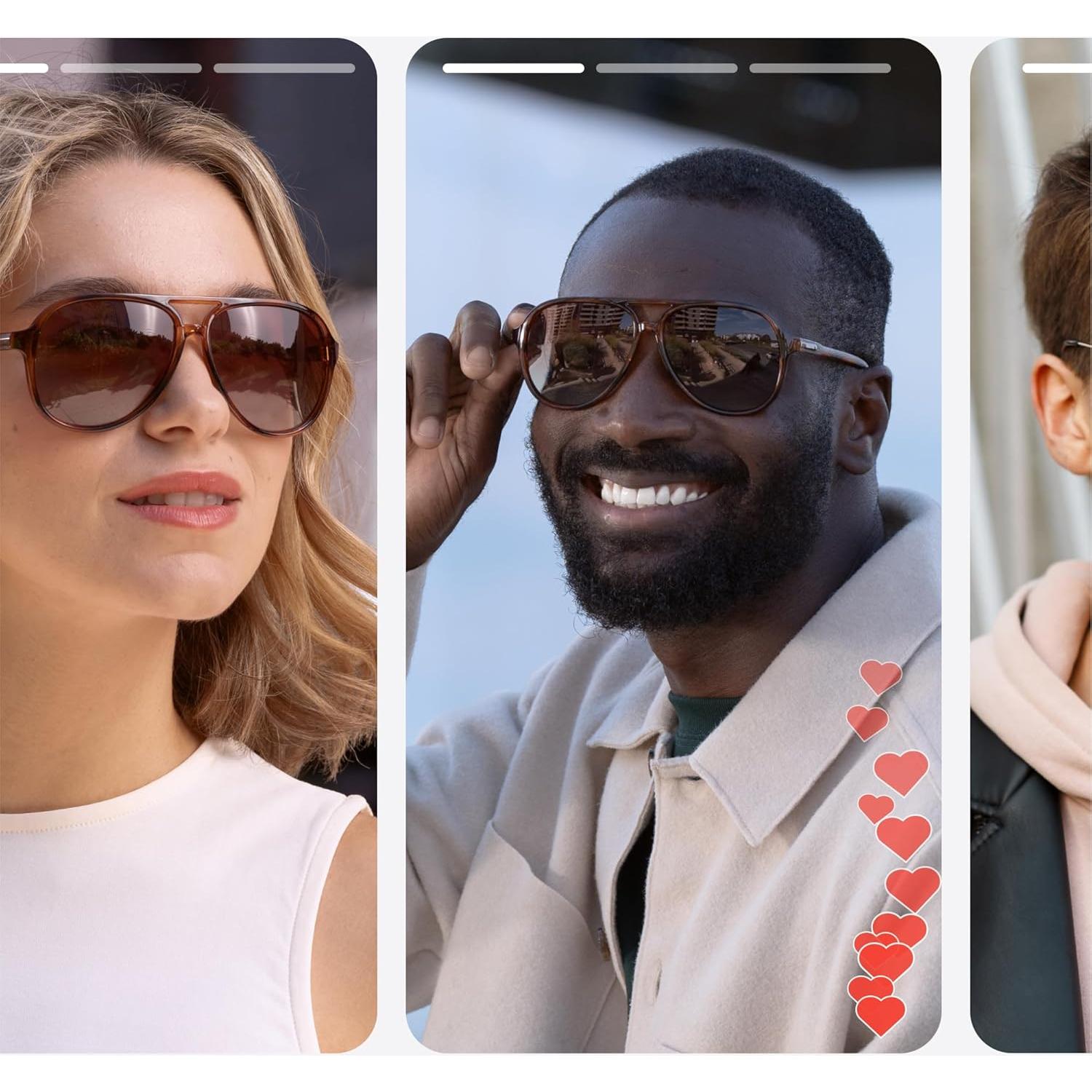 Gafas de Sol Aviador Polarizadas Livho UV400 para Mujeres y Hombres