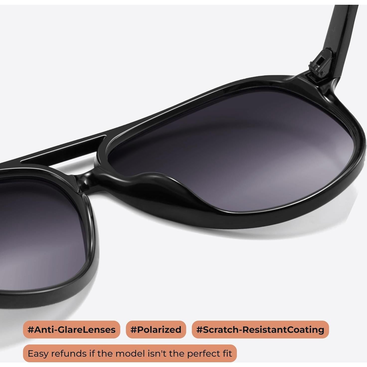 Gafas de Sol Aviador Polarizadas Livho UV400 para Mujeres y Hombres