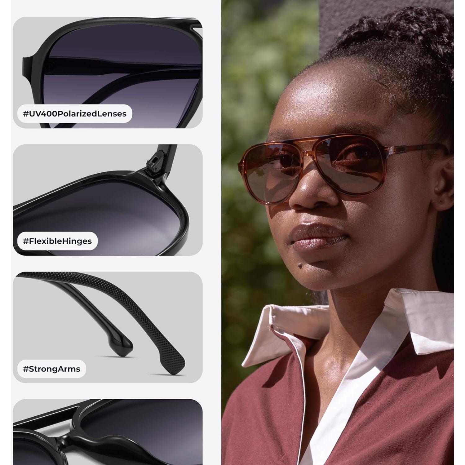 Gafas de Sol Aviador Polarizadas Livho UV400 para Mujeres y Hombres