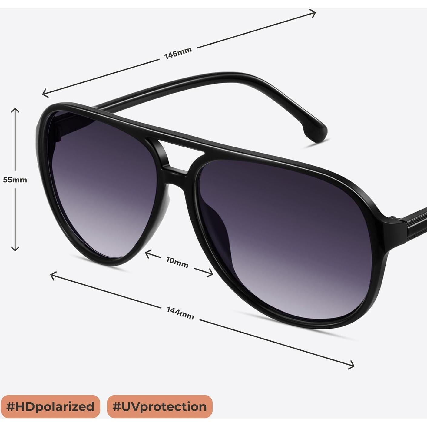 Gafas de Sol Aviador Polarizadas Livho UV400 para Mujeres y Hombres