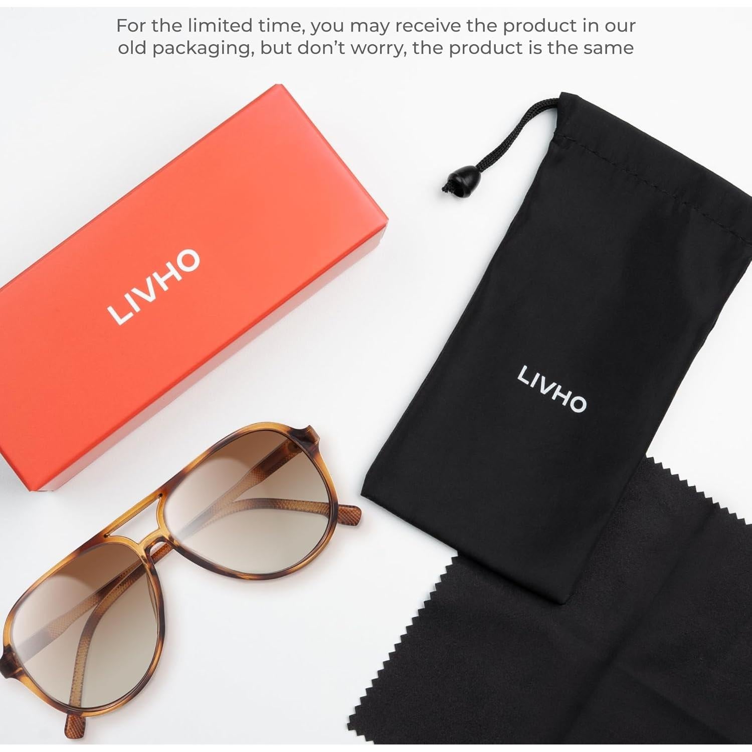 Gafas de Sol Aviador Polarizadas Livho UV400 para Mujeres y Hombres