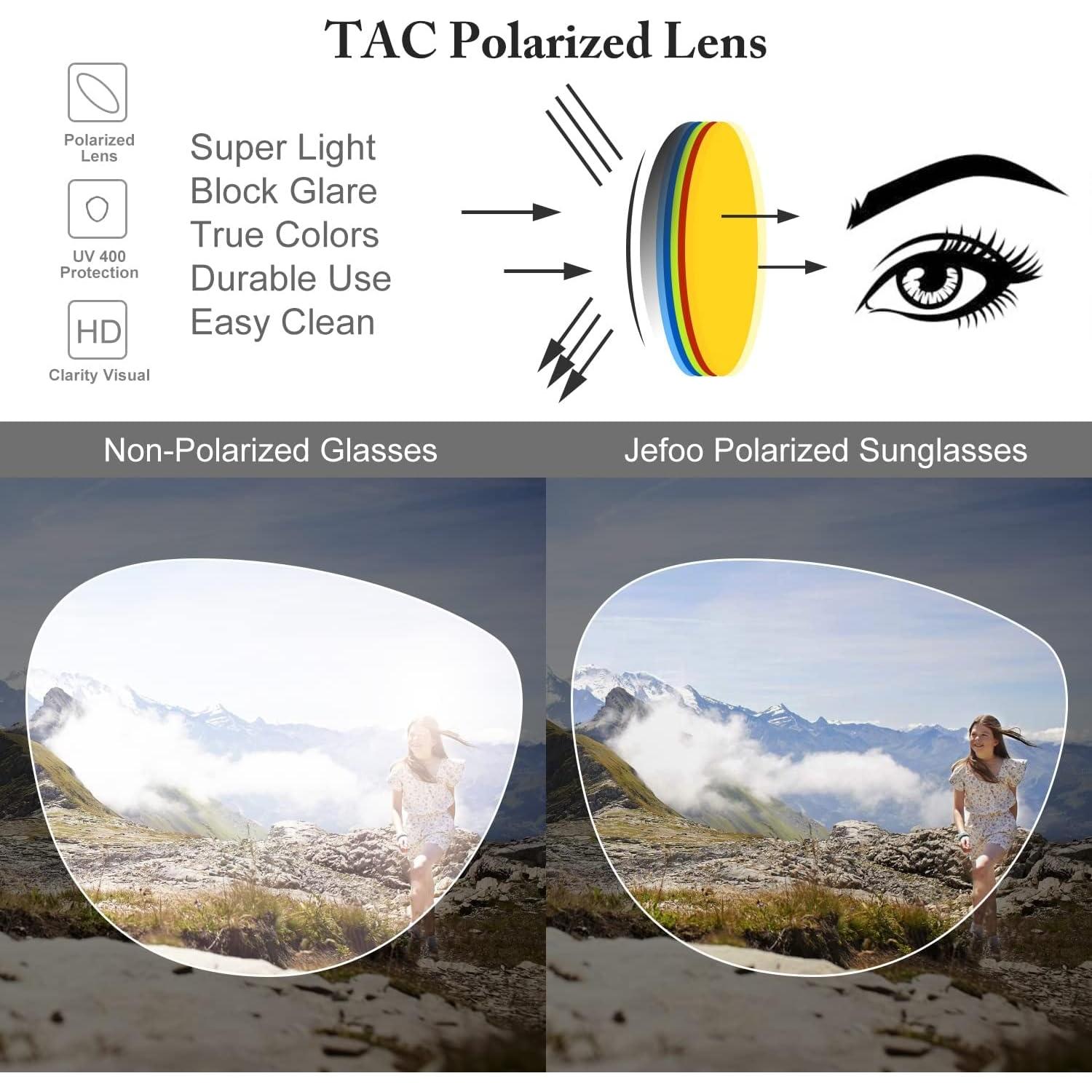 Gafas de sol polarizadas Jefoo Jf119 UV400 para deportes
