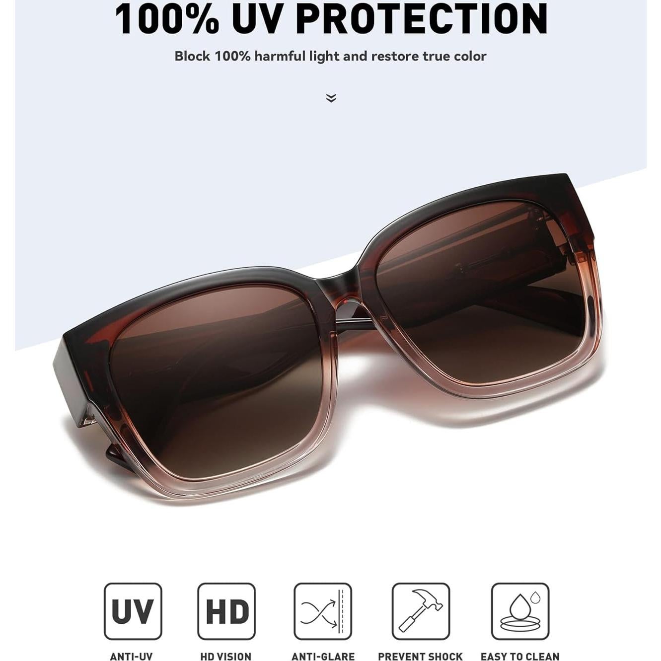 Gafas de Sol MEETSUN Fit Over Polarizadas UV400 Extra Grande