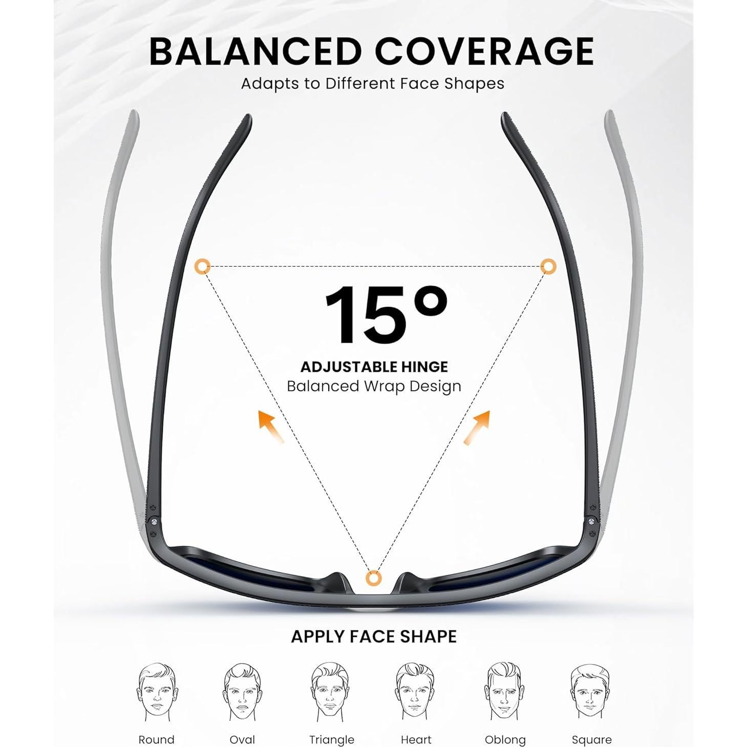 Gafas de sol polarizadas CIFOYA para hombres y mujeres UV 5PACK