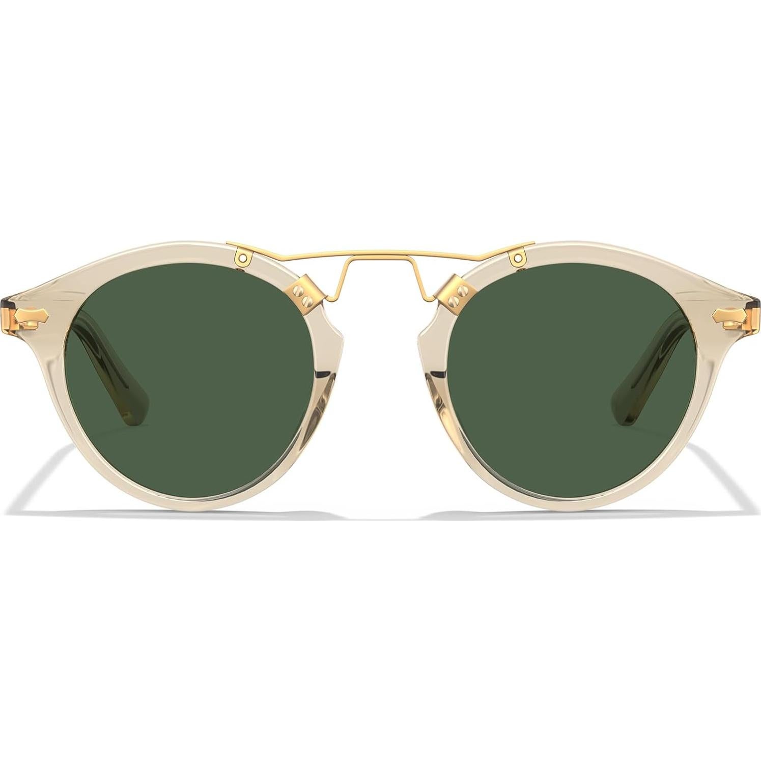 Gafas de sol polarizadas CARFIA Doble Puente Acetato Hombres