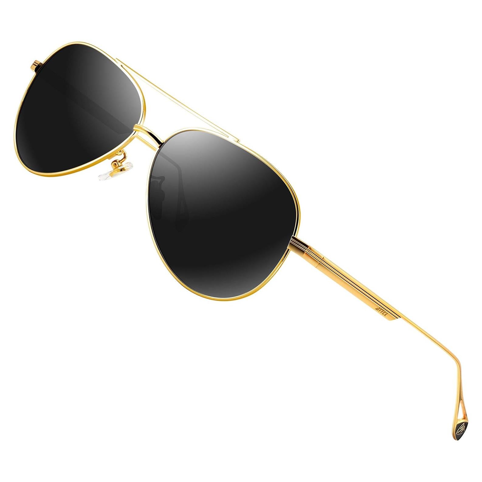 Gafas de sol polarizadas ATTCL para hombres UV400 marco metal