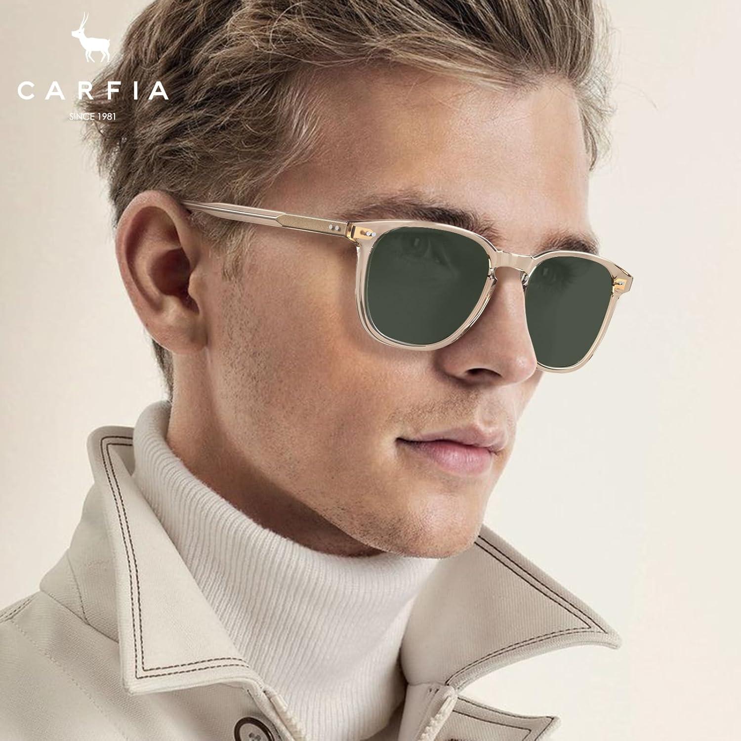 Gafas de sol polarizadas Carfia TS5285-L amarillas para hombres