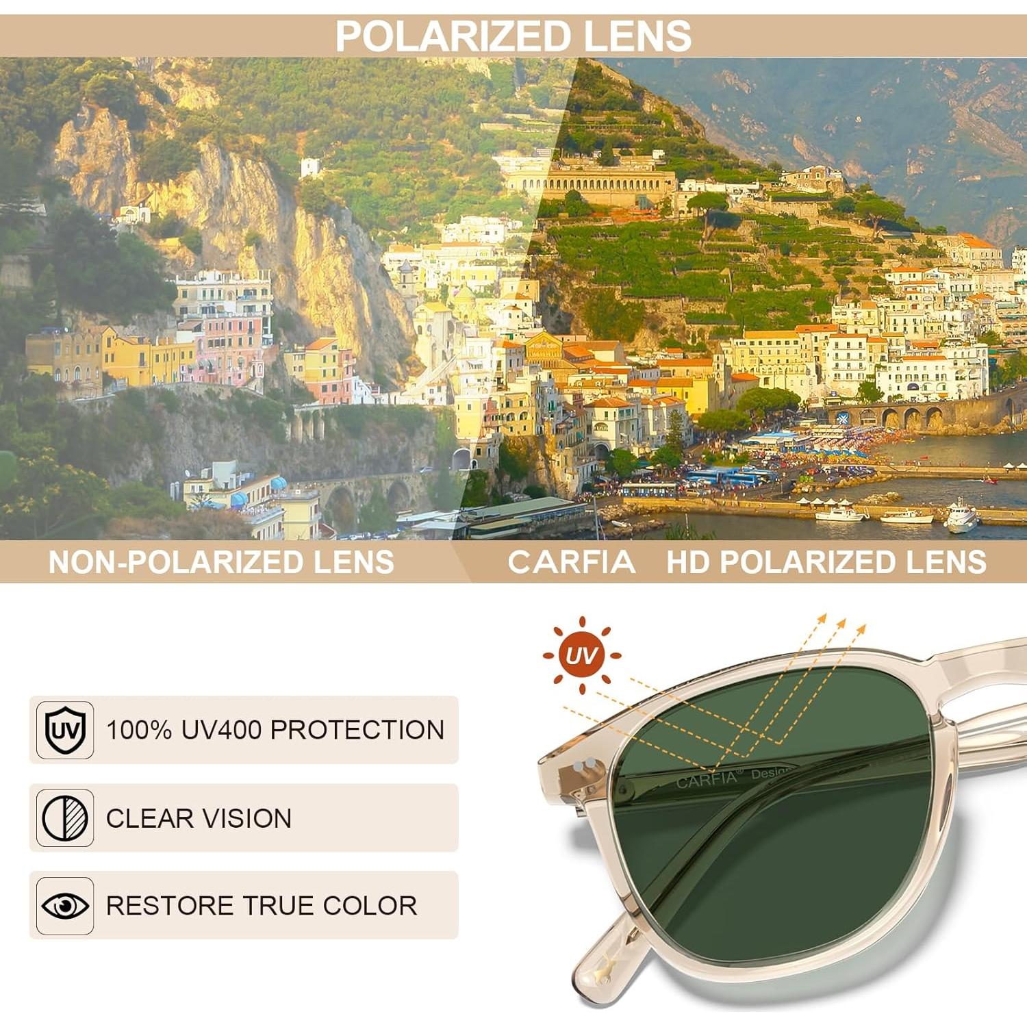 Gafas de sol polarizadas Carfia TS5285-L amarillas para hombres