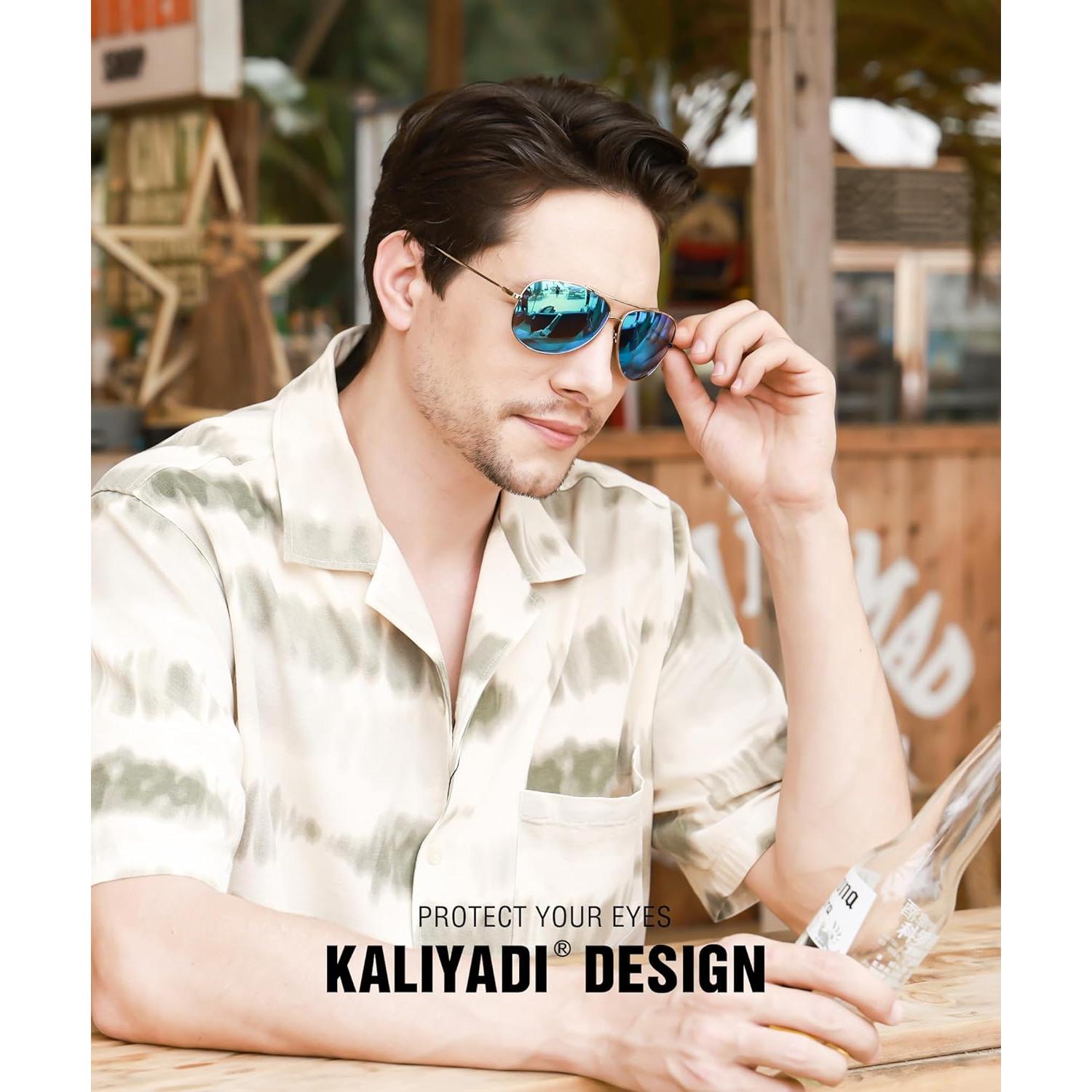 Gafas de Sol Polarizadas Aviador KALIYADI UV400 3 Pack